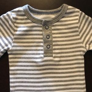 Long sleeve striped onsie